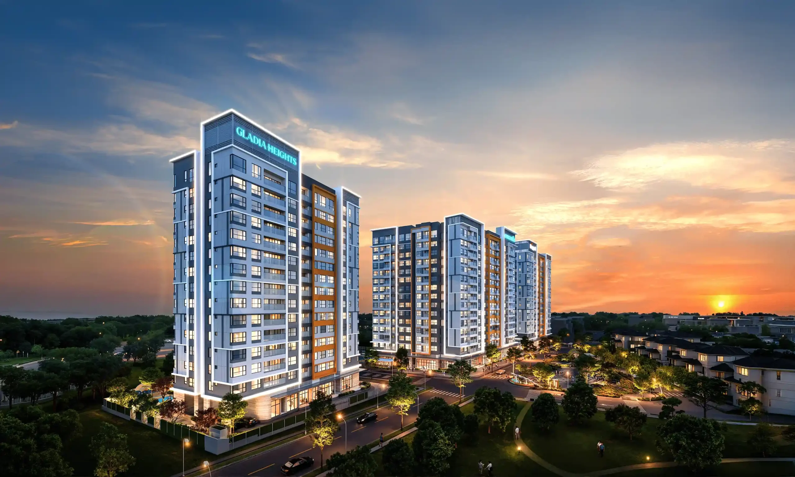 Phối cảnh dự án căn hộ Gladia Heights