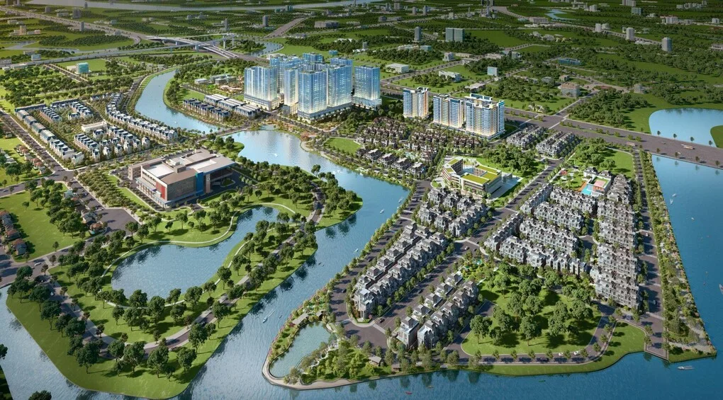 Toàn cảnh cụm đô thị tích hợp 60 ha nơi Gladia Heights tọa lạc